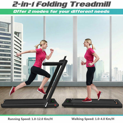 Folding Electric Treadmill with Bluetooth Connectivity (1-12 KPH)