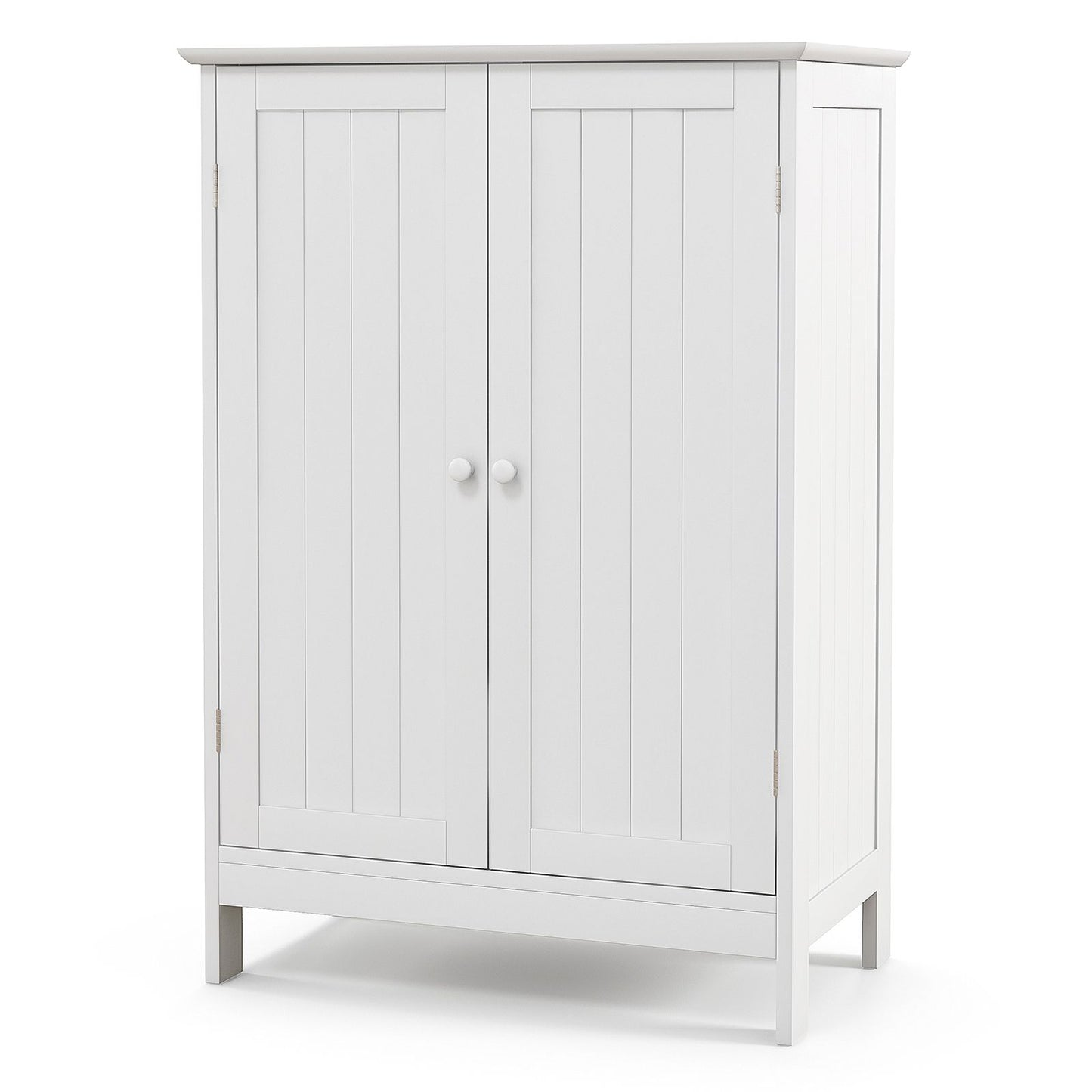 Double Door Bathroom Floor Cabinet with Adjustable Shelving