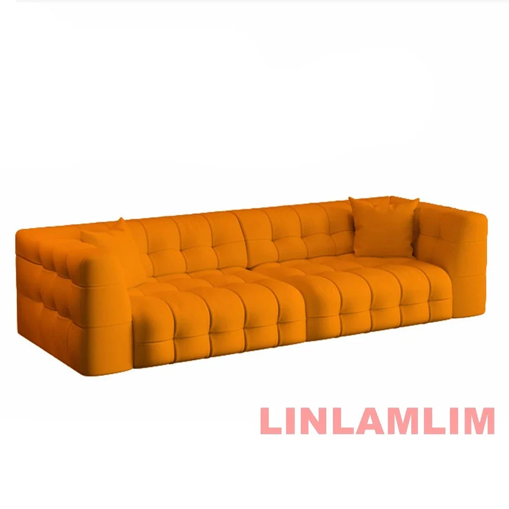 Multifunctional Convertible Sofa Bed, Modern Genuine Leather Folding Marshmallow Couch Cama Living Room Home Furniture