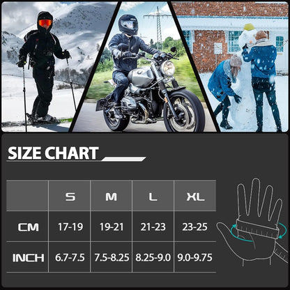 Thermal Gloves Coldproof Winter Gloves Men Women Touch Screen 3M Thinsulate Ski Glove for Snowboarding Running Driving Hiking Working Outdoor