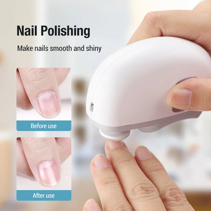 Electric Nail Clippers for Adult Baby Automatic Nail Clipper Trimmer Cutter Fingernail Toe Scissor Pedicure Manicure Polishing