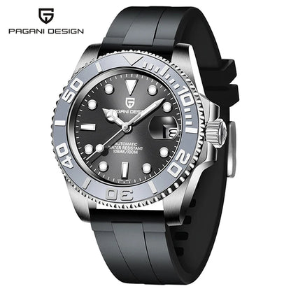 2023  New Luxury Men Mechanical Wristwatch Stainless Steel Sapphire Automatic Watch 100M Waterproof Clock