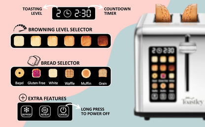 Toastley Smart Toaster 2 Slice with Screen Touch Control