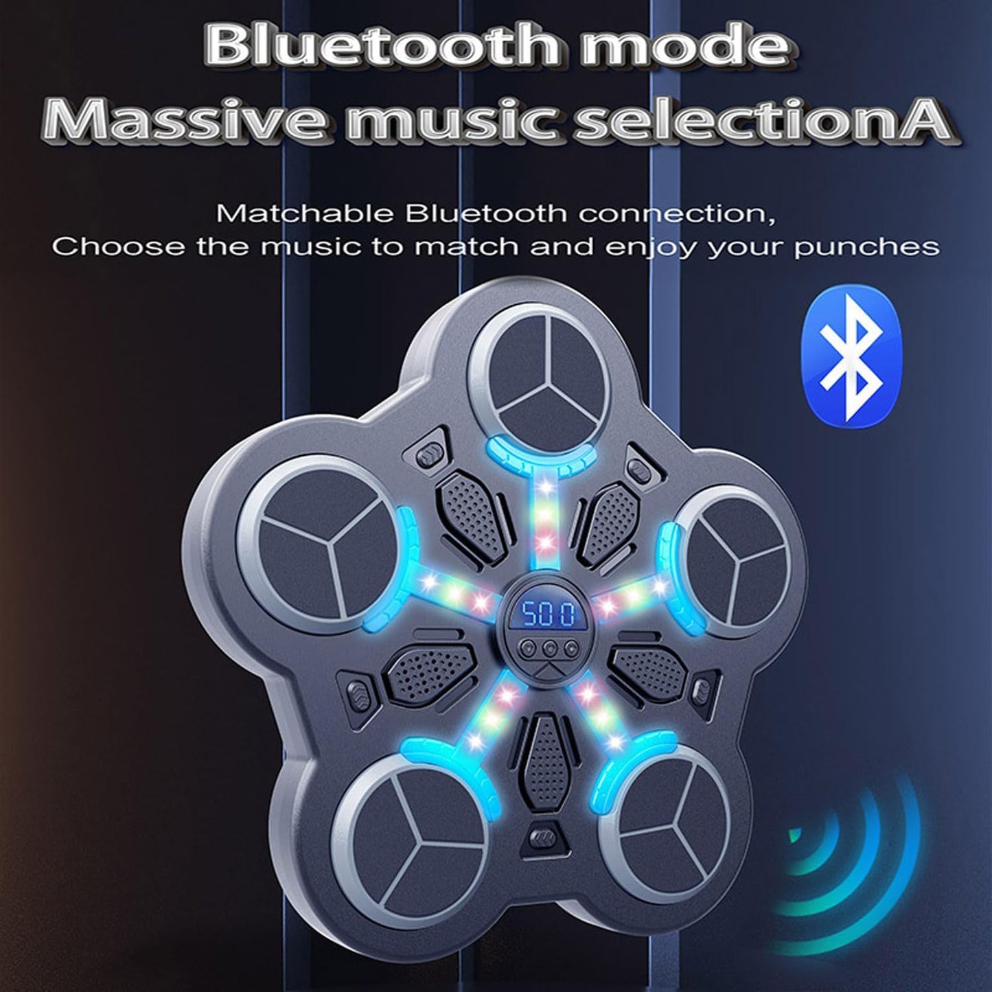 Music Boxing Machine,Boxing Machine Wall Mounted,Smart Music Boxing Machine with Boxings Gloves,Musical Boxings Equipment Punching Machines,Wall Target Training for Adult Kid Home Exercises