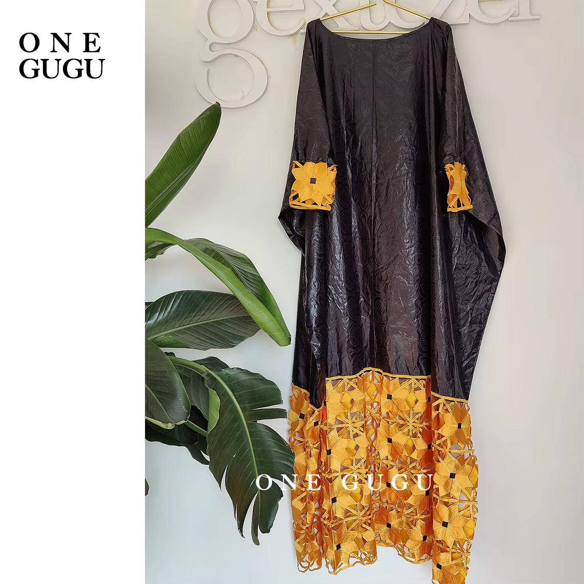 Winter African Bazin Rich Dress with Gold Brode Noble Lady Wedding Party Gown plus Size Nigerian Dashiki Robe Long Sleeves Dress