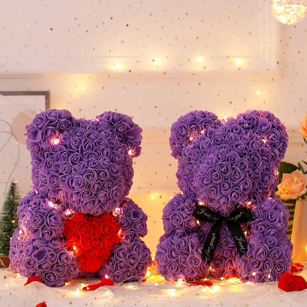 25cm Teddy Rose Bear with Gift Box – The Perfect Symbol of Love! 