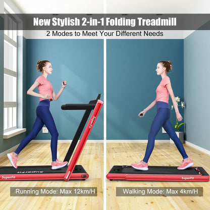 Folding Electric Treadmill with Bluetooth Connectivity (1-12 KPH)