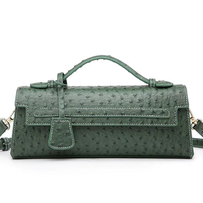 Hot Brand Design Ostrich/Snake Print Women Bag Handbag Ladies Handbags Fashion Luxury Brands Women'S Long Handbags Shoulder Bags