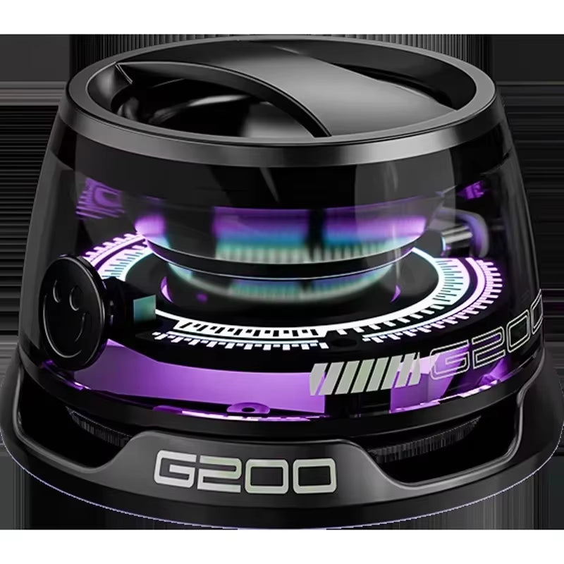 G200 Portable Bluetooth Speaker with RGB Lighting, Magnetic Design, Bluetooth 5.3 Technology, Compact Sound Box, 7-Hour Playback, and Integrated Phone Holder
