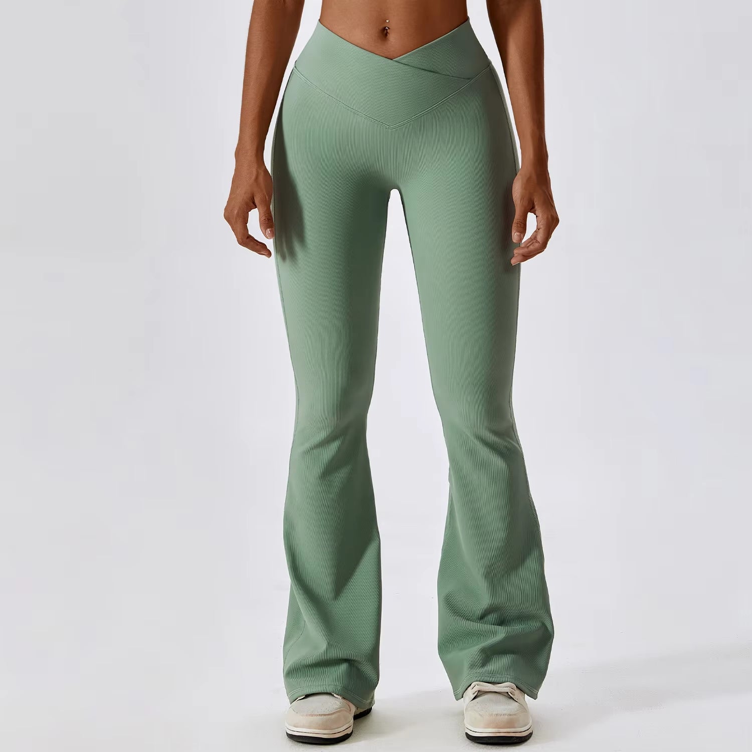 Women's High-Waisted Flare Pants – Sleek, Stylish & Office-Ready! 