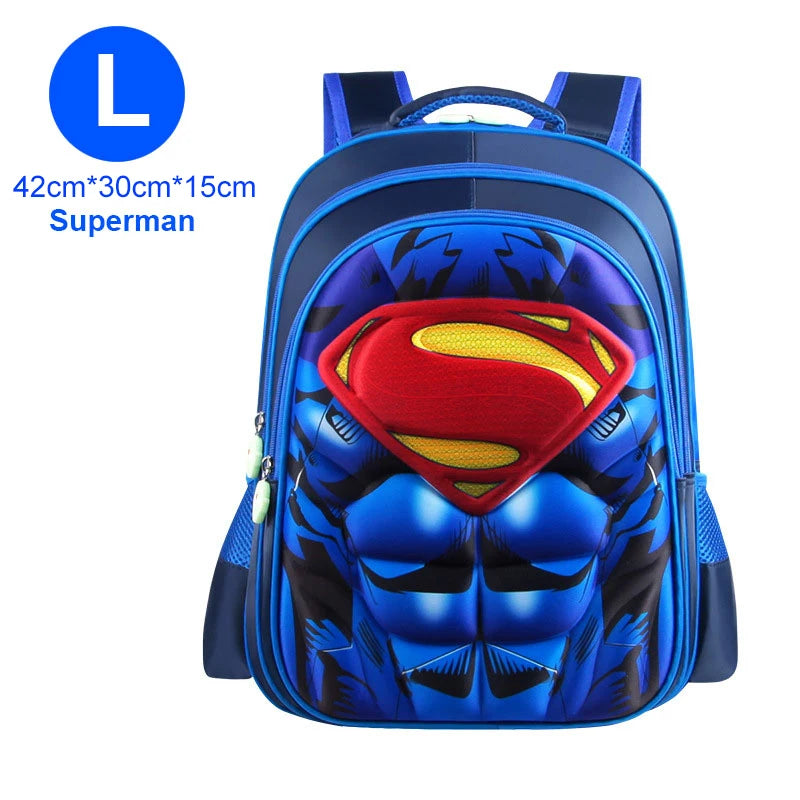 Boy Schoolbag Spiderman Captain America Children Kindergarten School Bag Teenager Kids Student Backpack