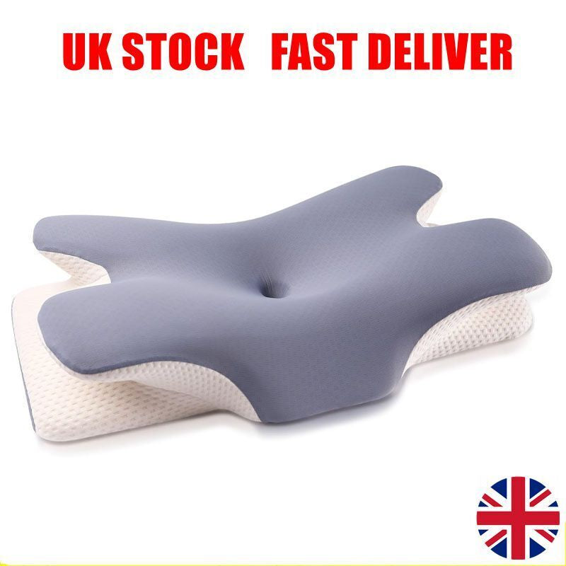 Ergonomic Memory Foam Pillow for Optimal Neck and Shoulder Support - Perfect for Side Sleepers and Pain Relief