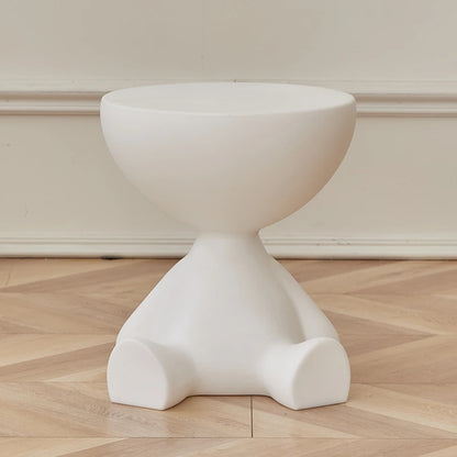 INS Cream Wind Coffee Table Nordic Plastic Sofa Side Tables Bedroom Bedside Tables Living Room Furniture round Small Low Stool