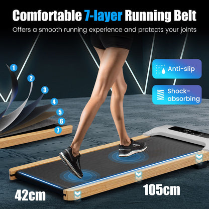 Under-Desk Treadmill Walking Pad with Advanced 7-Layer Running Belt for Seamless Fitness Integration