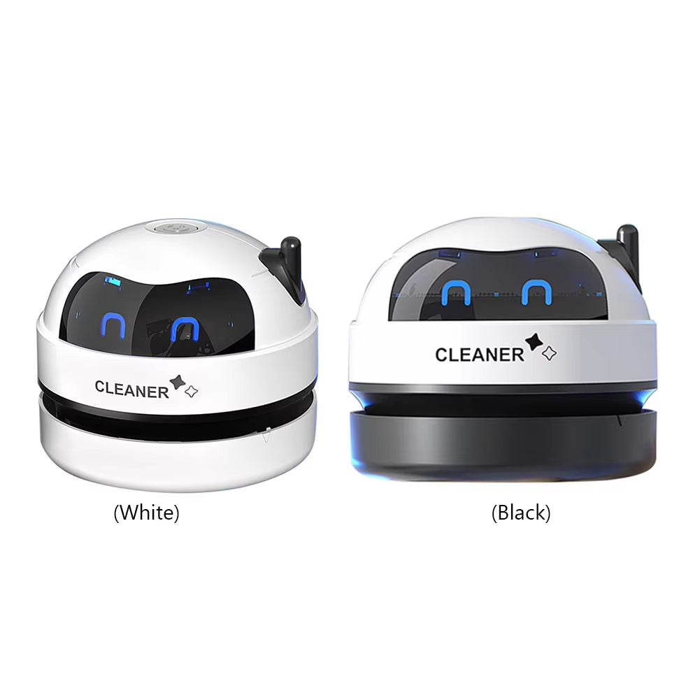 Compact and Powerful Mini Vacuum Cleaner - USB Rechargeable Desk Dust Buster with Detachable Nozzle for Pet Hair and Crumbs