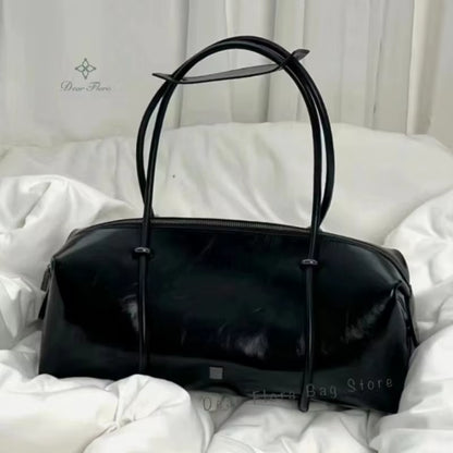 Y2K Women'S Bag Large Capacity Boston Pillow Handbag Spicy Girl Fashion Motorcycle Shoulder Bags Vintage Large Capacity Tote Bag