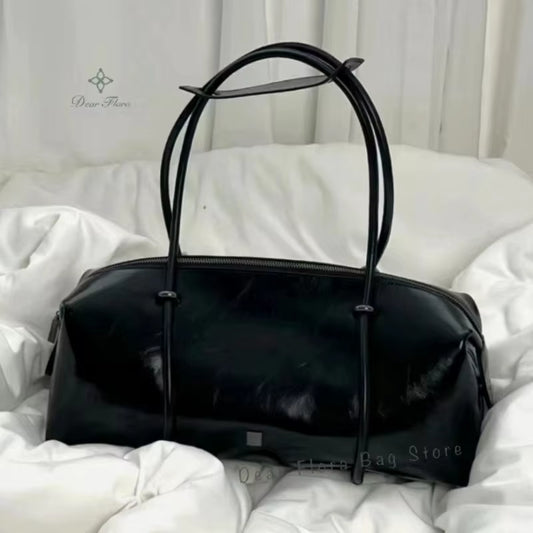 Y2K Women'S Bag Large Capacity Boston Pillow Handbag Spicy Girl Fashion Motorcycle Shoulder Bags Vintage Large Capacity Tote Bag