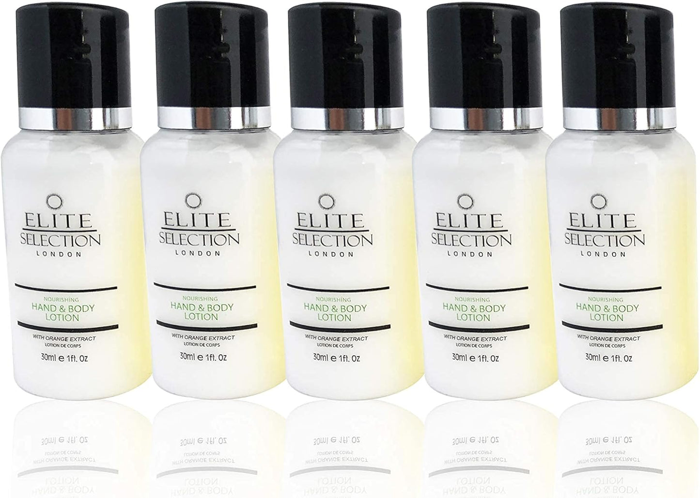 Conditioning Shampoo Shower Gel and Body Lotion Anti-Dandruff Shampoo Hair and Body Care Shower Gel Body Wash Sensitive Skin Body Lotion Elite 30 Mil Bottles Luxury Hotels & B&B Pack of 45 (15 Each)