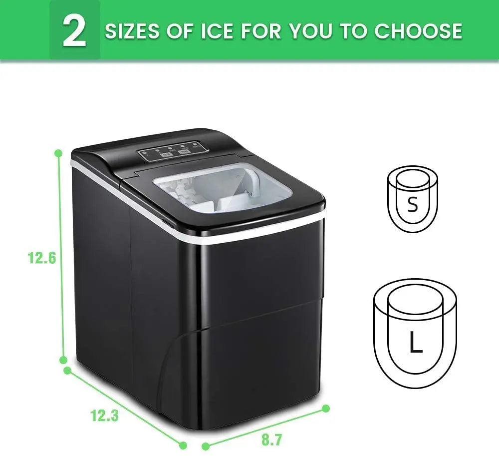Portable Automatic Electric Countertop Ice Maker - Great for Party Hosting Never Run Out of Ice Again