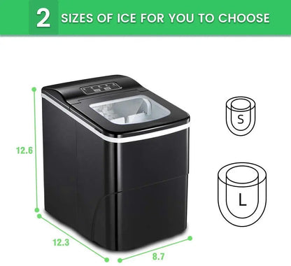 Portable Automatic Electric Countertop Ice Maker - Great for Party Hosting Never Run Out of Ice Again