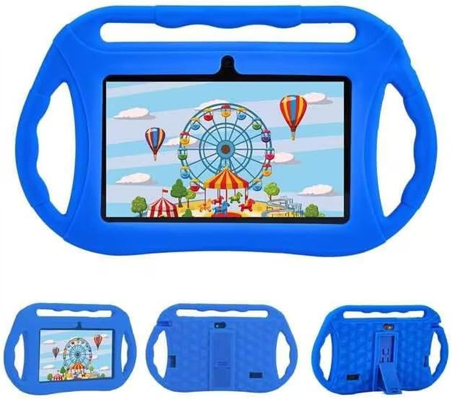 Kids Tablet for Toddlers 7 Inch Android 2GB+32GB, Wifi, GMS, IPS, Games, Android with Parental Control, Learning Educational Toddler Tablet with Silicone Case