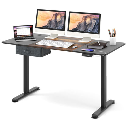 Electric Height-Adjustable Standing Desk with Integrated USB Charging: Enhance Your Workspace Comfort and Productivity