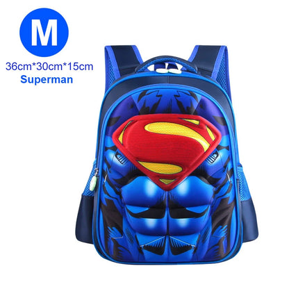 Boy Schoolbag Spiderman Captain America Children Kindergarten School Bag Teenager Kids Student Backpack