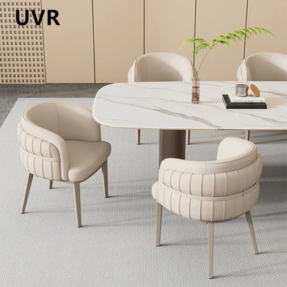 Light Luxury Restaurant Chair Upholstery Design Armchair Home Kitchen Backrest Stool Modern Simple Hotel Cafe Dining Chair