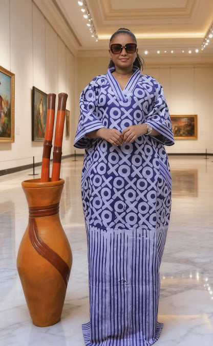 African plus Size Dresses for Women 2025 Spring Autumn African V-Neck Half Sleeve Wedding Party Evening Long Dress Robes Gowns