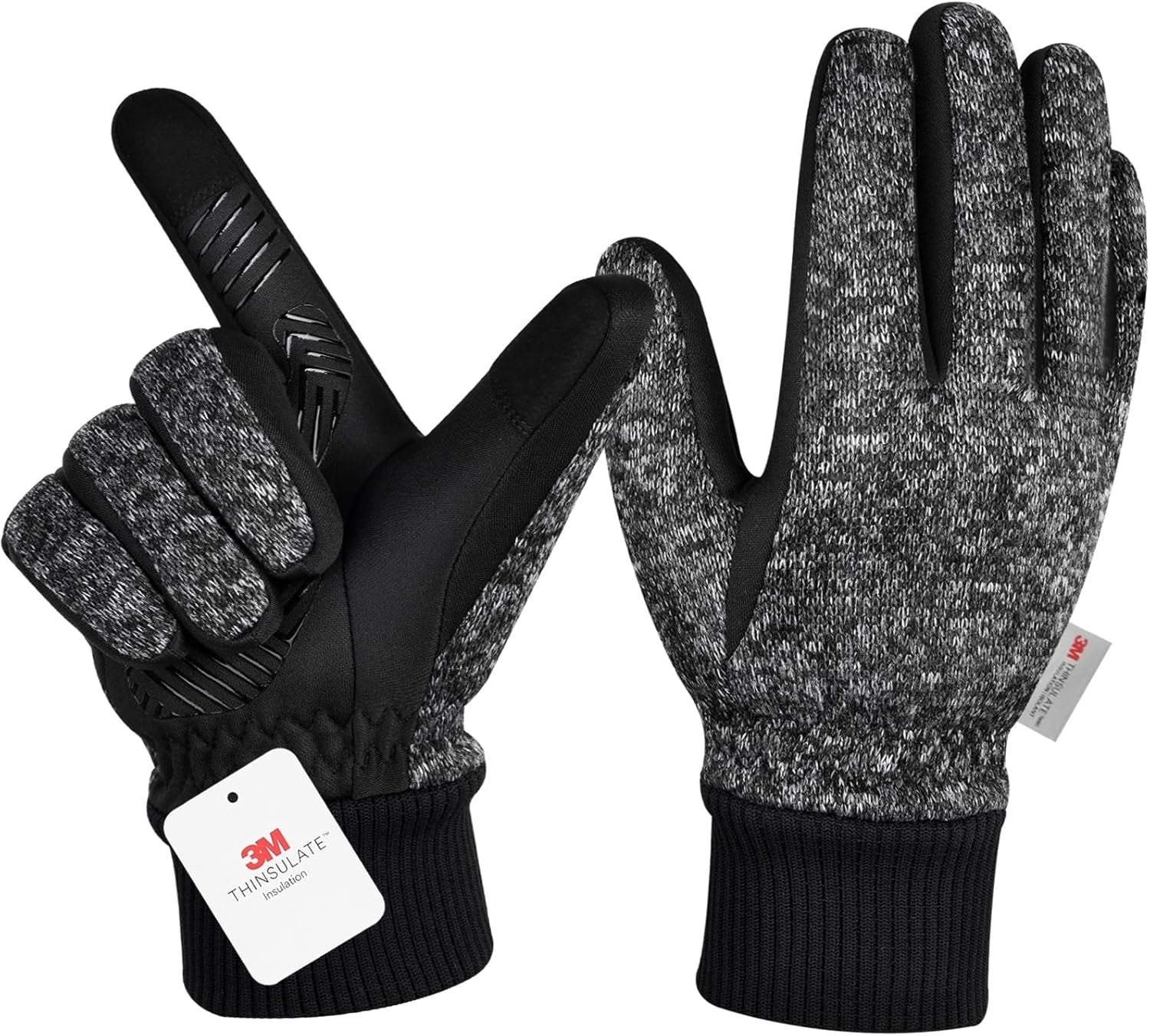 3M Thinsulate Winter Gloves - Men & Women, -10°F Thermal, Touchscreen, Anti-Slip, Cycling, Skiing, Running, Hiking, Driving, Outdoor Sports