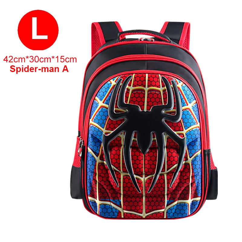 Boy Schoolbag Spiderman Captain America Children Kindergarten School Bag Teenager Kids Student Backpack