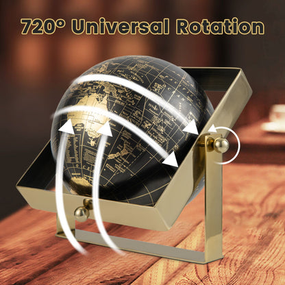 720-Degree Rotating Educational Geographic World Globe