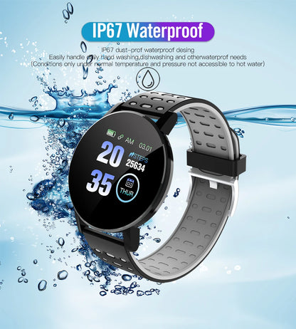 119S Bluetooth Smartwatch - Advanced Health Monitoring and Fitness Tracking for Men and Women, Compatible with Android and iOS