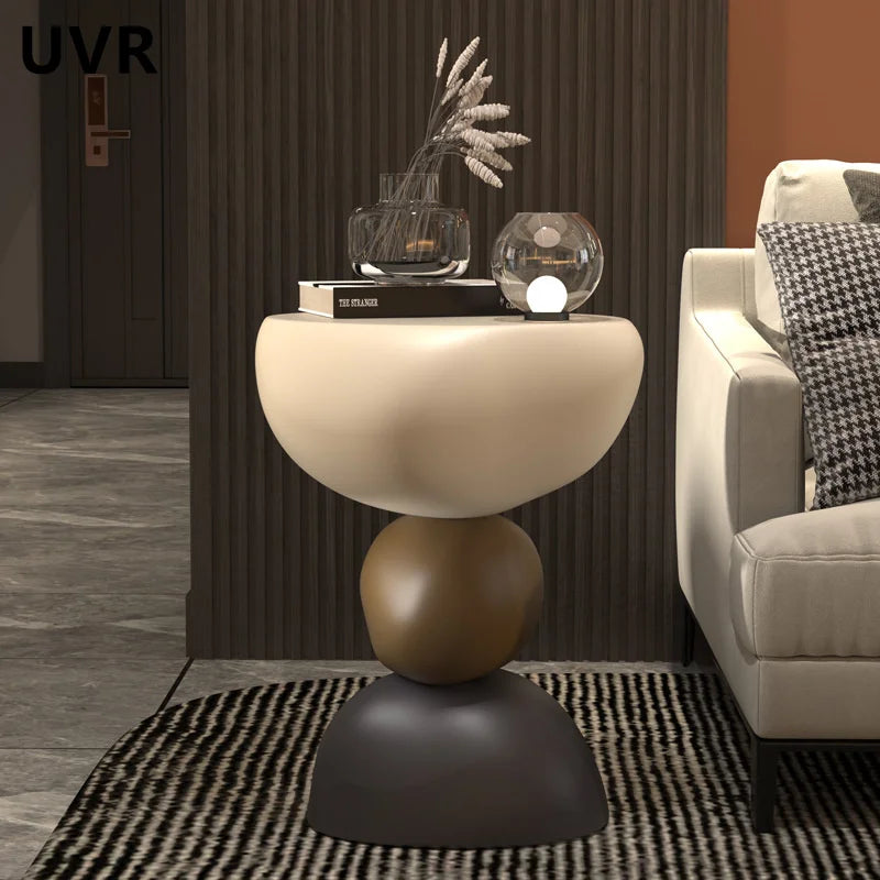 Creative Coffee Table Light Luxury Senior Sense of Cream Wind Living Room Sofa Corner Table Bedroom Bedside Table Furniture