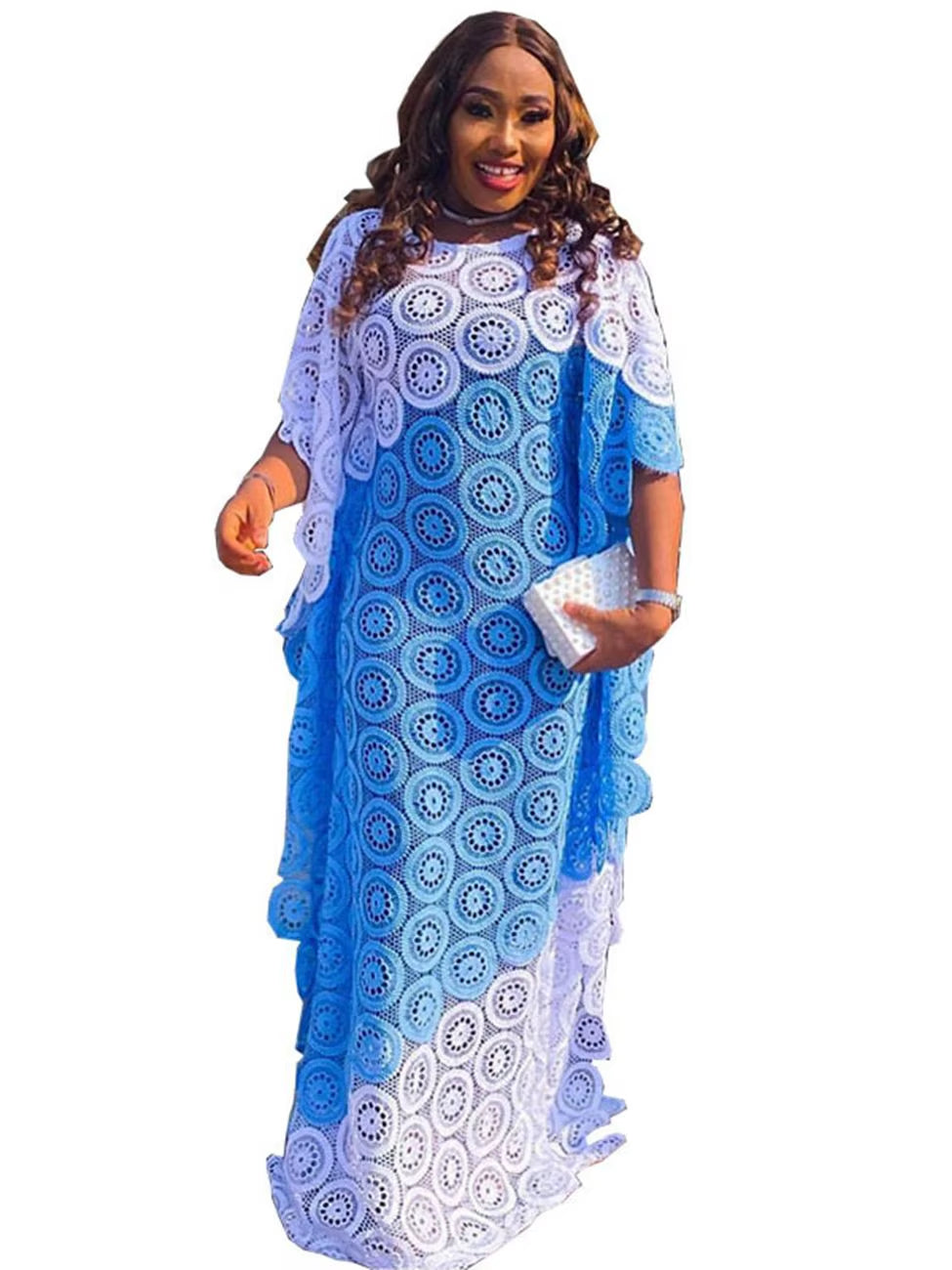 Customized African Party Dresses for Women Elegant Lace Africa Clothing New Muslim Fashion Abayas Dashiki Robe Kaftan Long Maxi