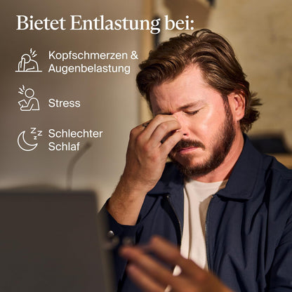 Smartgoggles 2.0 Heated Eye Mask & Eye Massager - Blackout Sleep Mask & Temple Massage for Personalized Relaxation, Stress Relief & Headache Relief