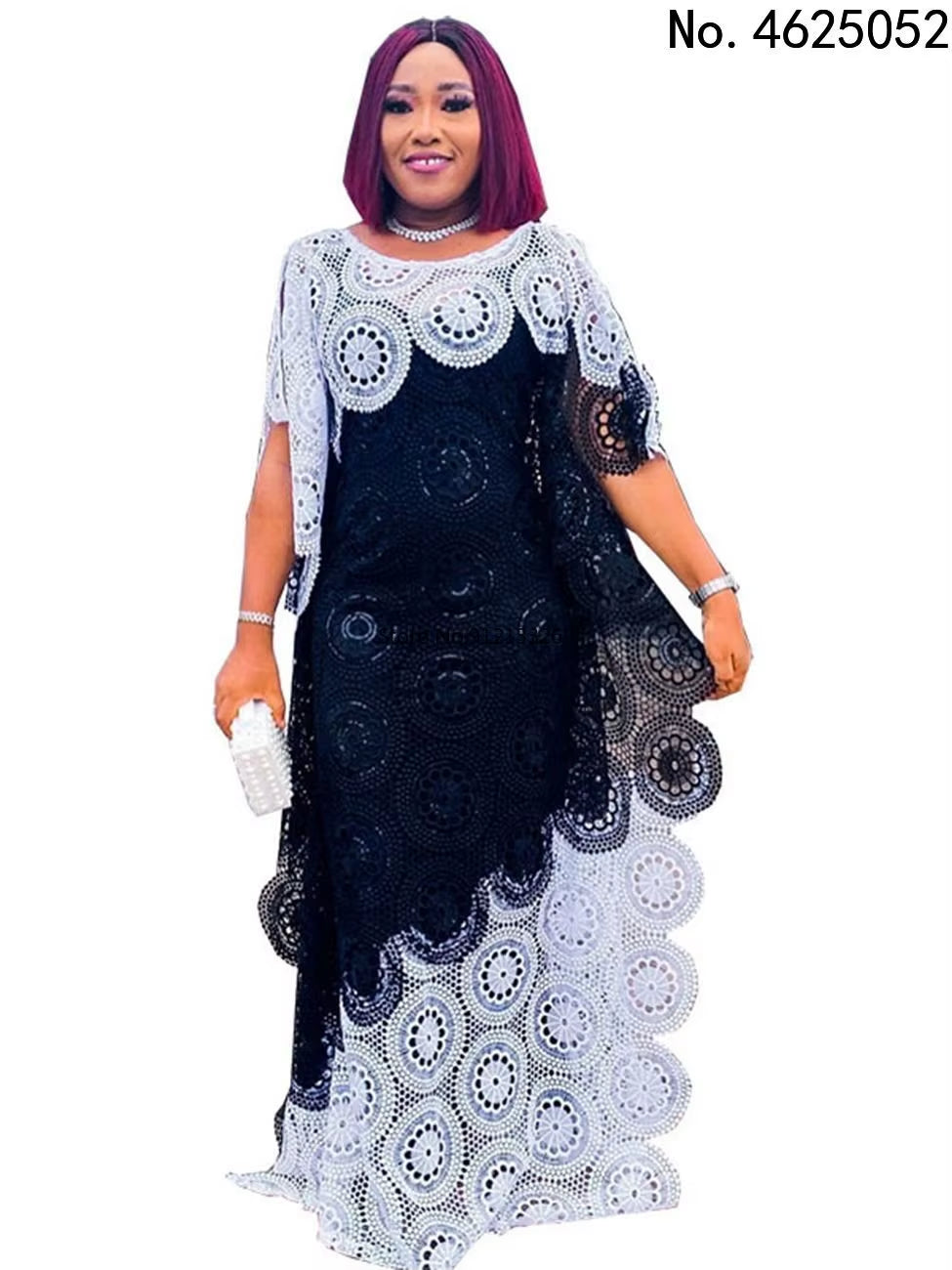 Customized African Party Dresses for Women Elegant Lace Africa Clothing New Muslim Fashion Abayas Dashiki Robe Kaftan Long Maxi