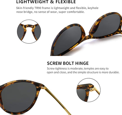 Classic Retro Round Sunglasses for Men and Women - Vintage Designer Style