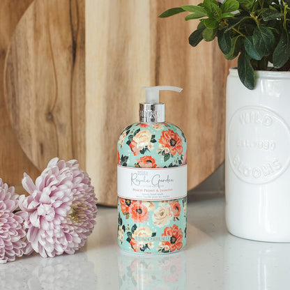 Royale Garden Peach Peony & Jasmine Hand Wash, 500 Ml (Pack of 6) - Vegan Friendly