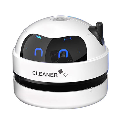 Compact and Powerful Mini Vacuum Cleaner - USB Rechargeable Desk Dust Buster with Detachable Nozzle for Pet Hair and Crumbs