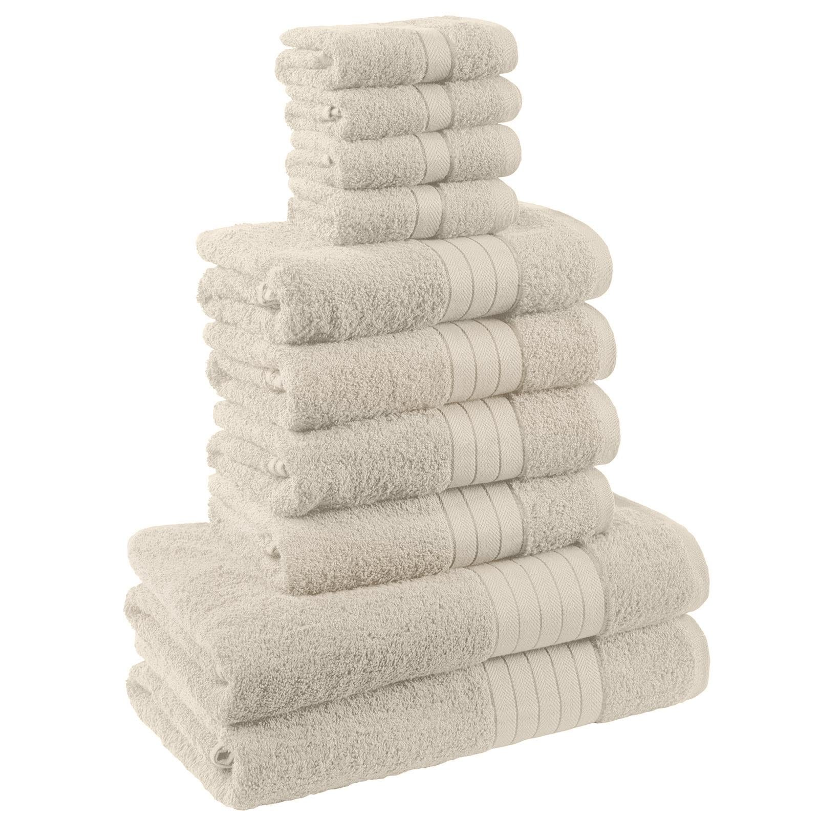 Luxury Dreamscene 100% Cotton Towel Set - Ultra Soft Bath, Hand, and Face Cloths for Ultimate Comfort