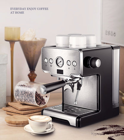 Espresso Coffee Maker Stainless Steel Italian Coffee Machine