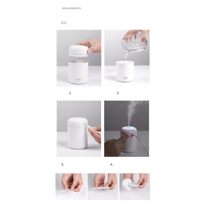 Mini Air Humidifier & Aroma Oil Diffuser – Compact & Multi-Functional