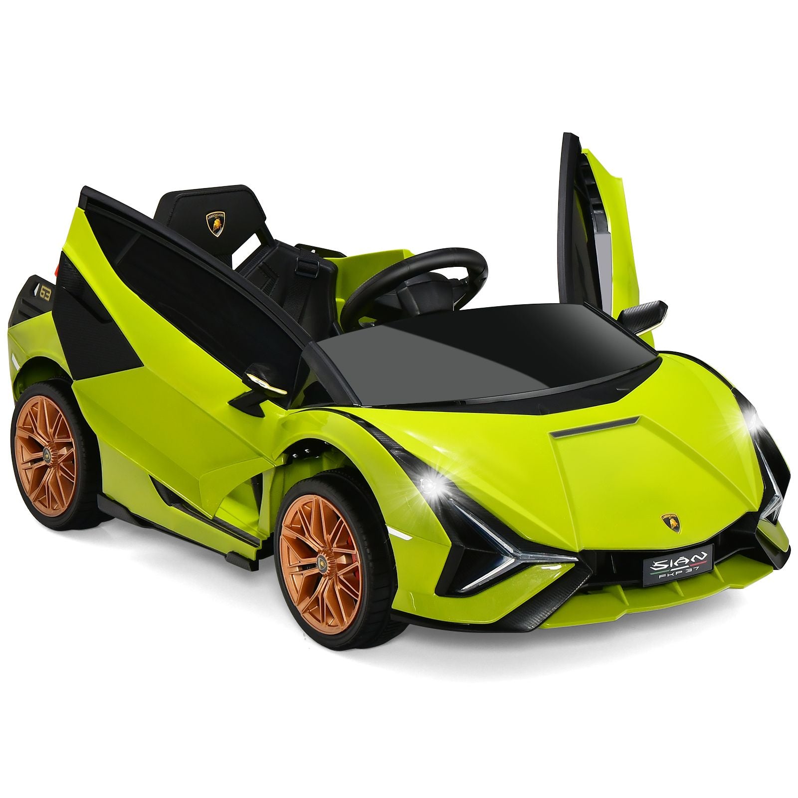 12V Electric Vehicle Featuring Remote Control and LED Lighting Functions