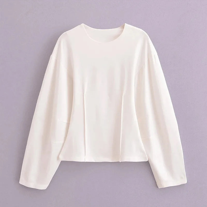 Women'S Two Pieces Set Pant Sets Crop Long Sleeve Sets Elegant Women'S Suits High Waist Wide Leg Trousers Outfit Streetwear