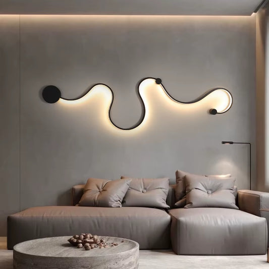 Modern Wall Lamps for Bedroom Study Living Balcony Room Acrylic Home Decor Line Design Sofa Background Wall Sconce LED Lighting