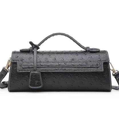Hot Brand Design Ostrich/Snake Print Women Bag Handbag Ladies Handbags Fashion Luxury Brands Women'S Long Handbags Shoulder Bags
