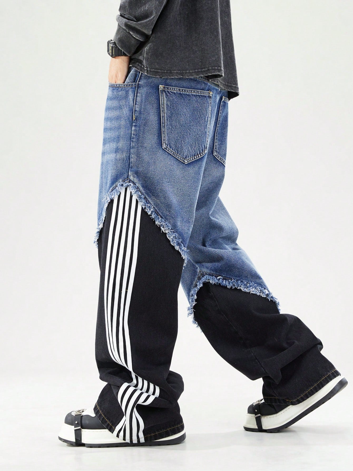 ROMWE MEN Prep Men'S Casual Denim Jeans, Simple & Fashionable for Everyday Wear