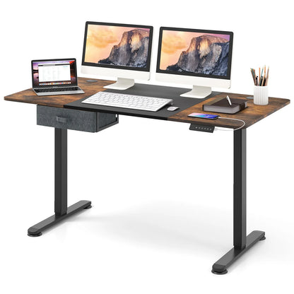 Electric Height-Adjustable Standing Desk with Integrated USB Charging: Enhance Your Workspace Comfort and Productivity