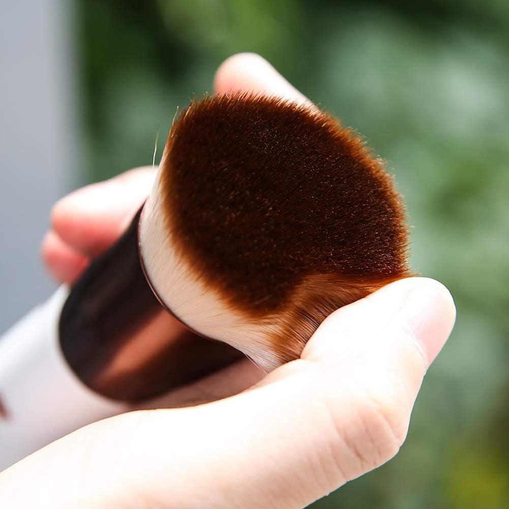 Foundation Brush Kabuki Make up Brush Flat Top Makeup Brushes Perfect for Blending Liquid, Cream or Flawless Powder Cosmetics - Buffing, Stippling, Concealer